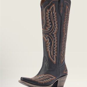 Ariat Casanova Black and Brown Western Cowboy Boots